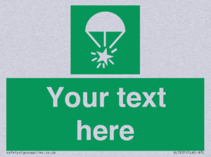 Custom sign safe condition Rocket parachute flare